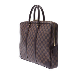 Louis Vuitton Damier Porte Document Bag Business Voyage Brown